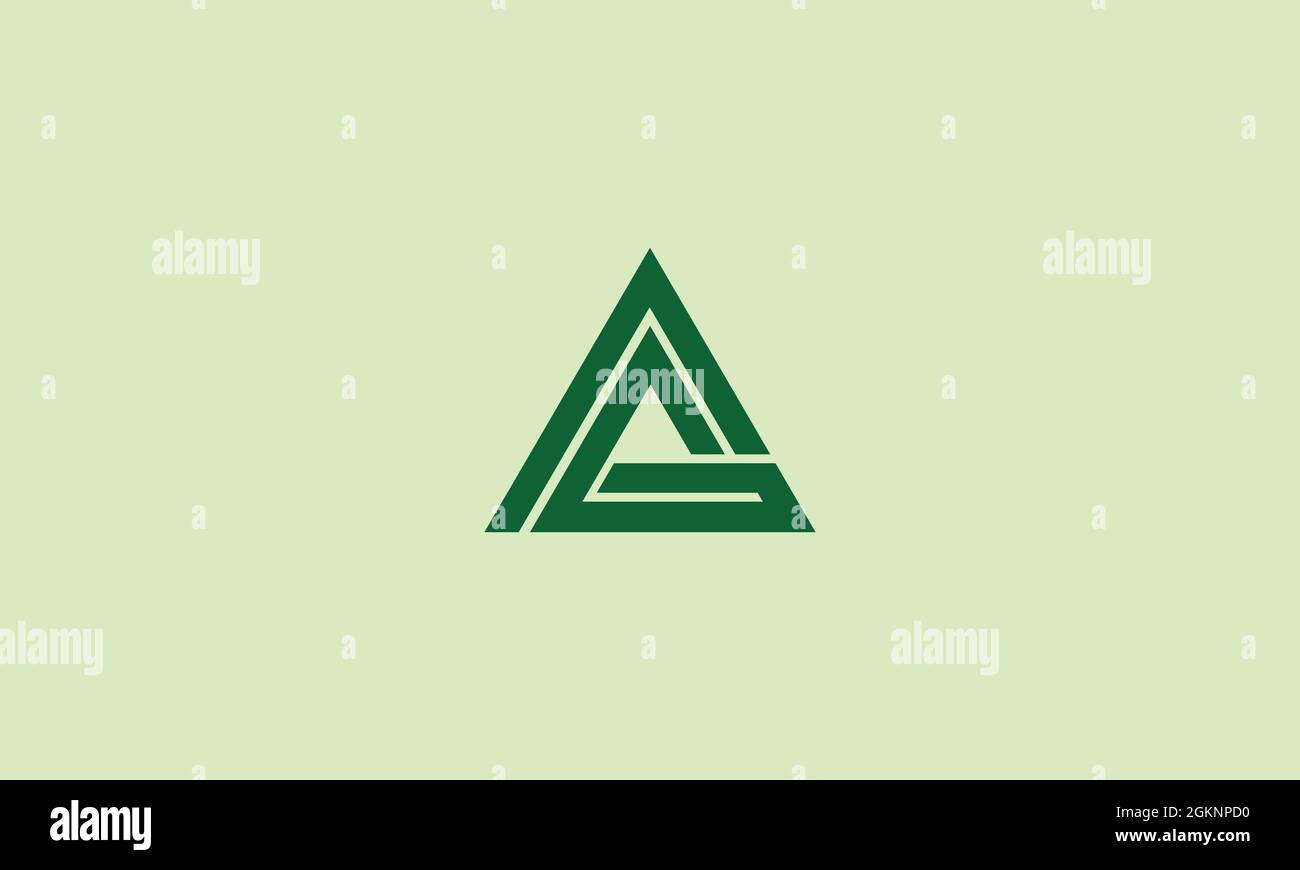 LOGO LETTRE AG OU GA POUR ILLUSTRATION Illustration de Vecteur