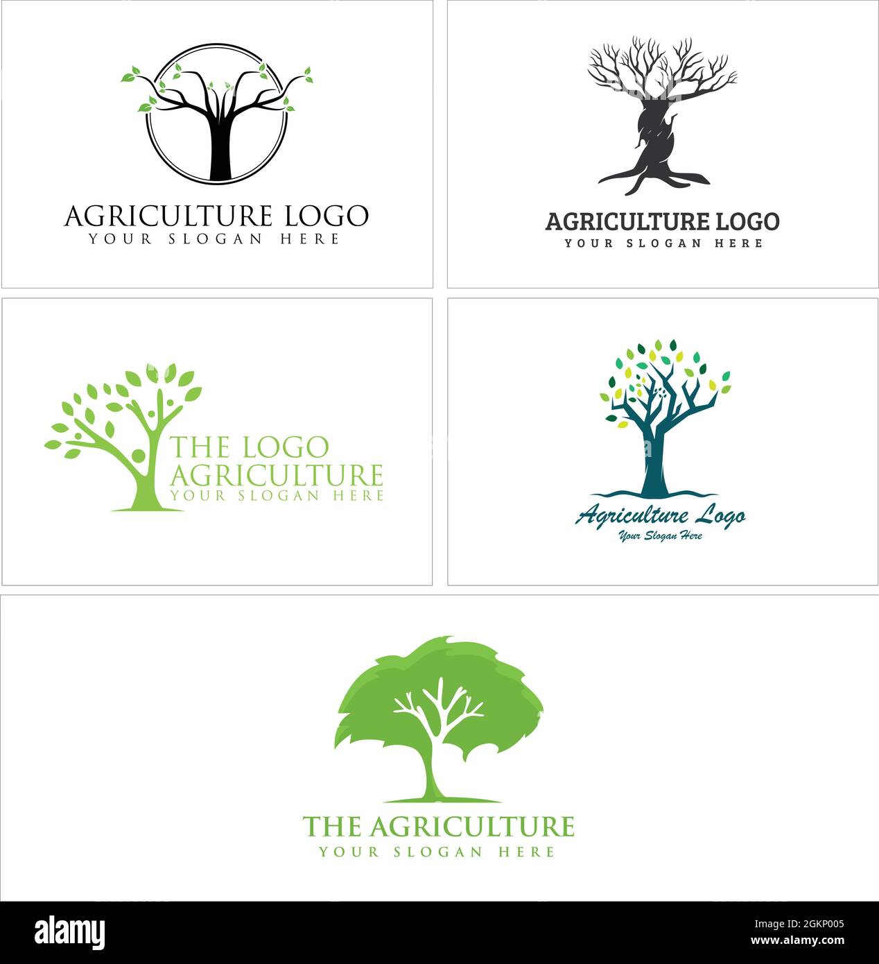 Agriculture communauté à but non lucratif fondation arbre personnes logo conception Illustration de Vecteur