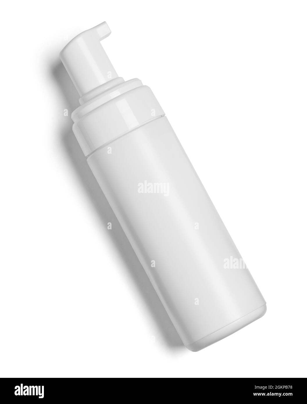 blanc crème contenant plastique bouteille beauté hydratant tube savon Banque D'Images