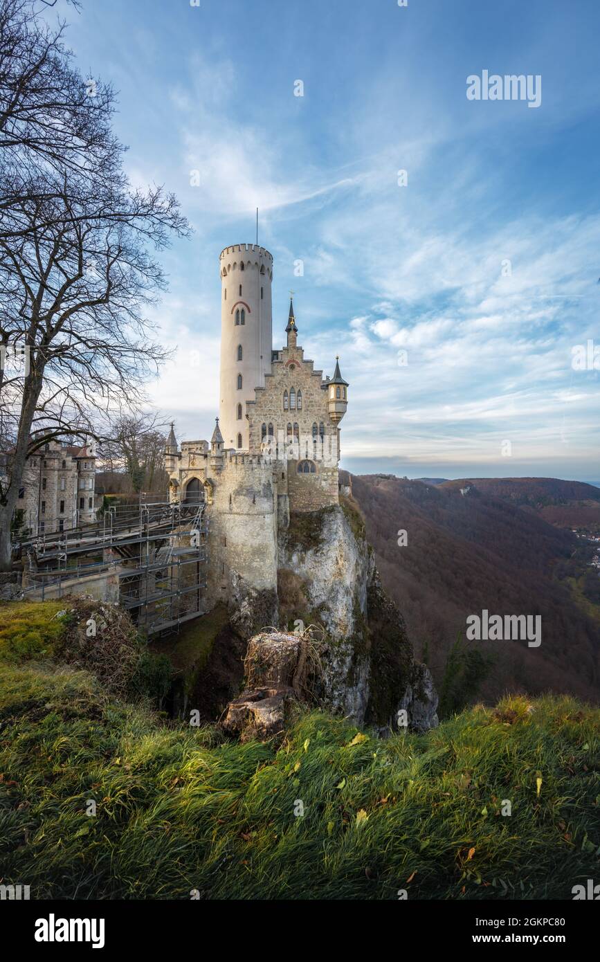 Château de Lichtenstein - Bade-Wurtemberg, Allemagne Banque D'Images