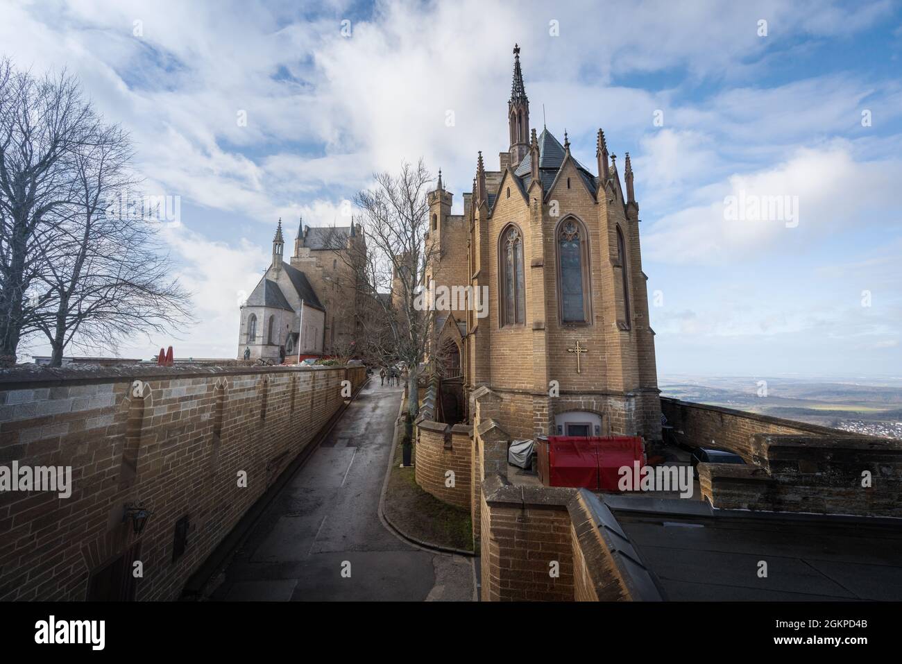 Cour du château de Hohenzollern - Bade-Wurtemberg, Allemagne Banque D'Images
