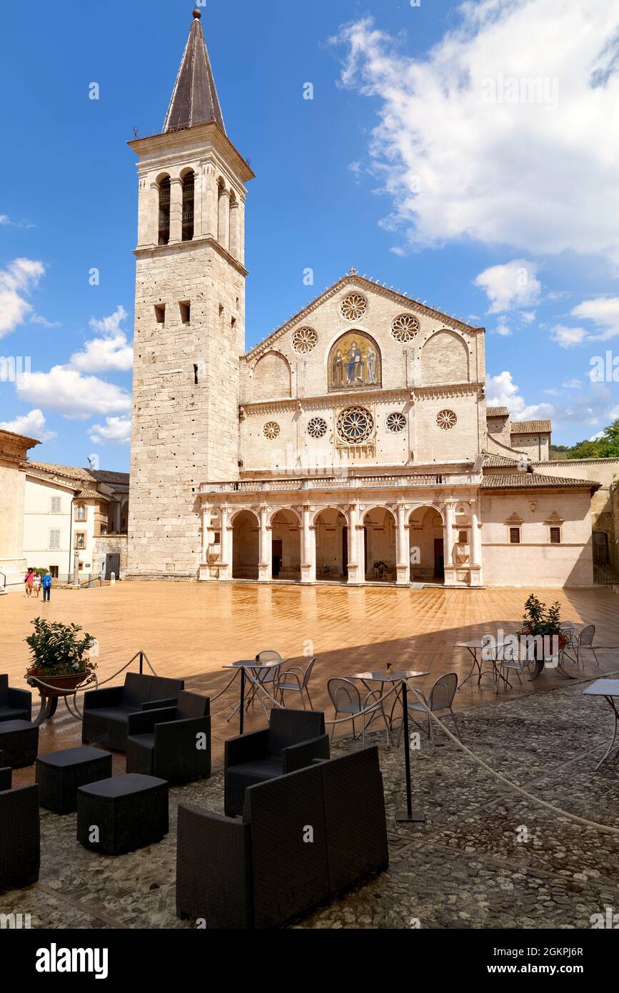 Spoleto Ombrie Italie. Cathédrale Duomo di Spoleto Banque D'Images