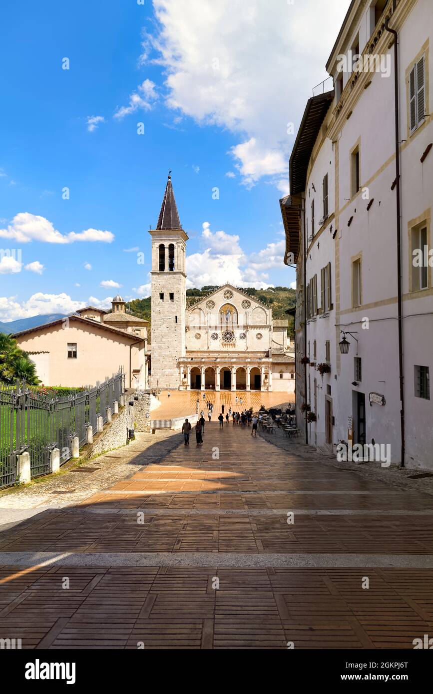 Spoleto Ombrie Italie. Cathédrale Duomo di Spoleto Banque D'Images