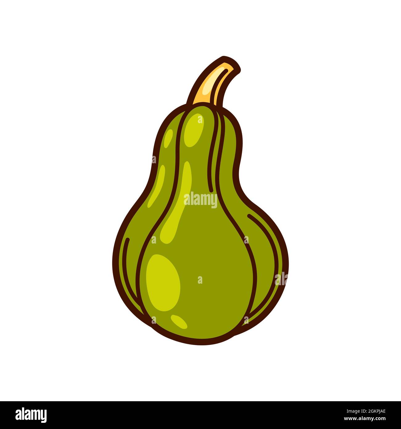 Illustration de la citrouille fraîche et mûre. Récolte automnale de légumes. Produits alimentaires pour les fermes, les marchés et les magasins. Illustration de Vecteur