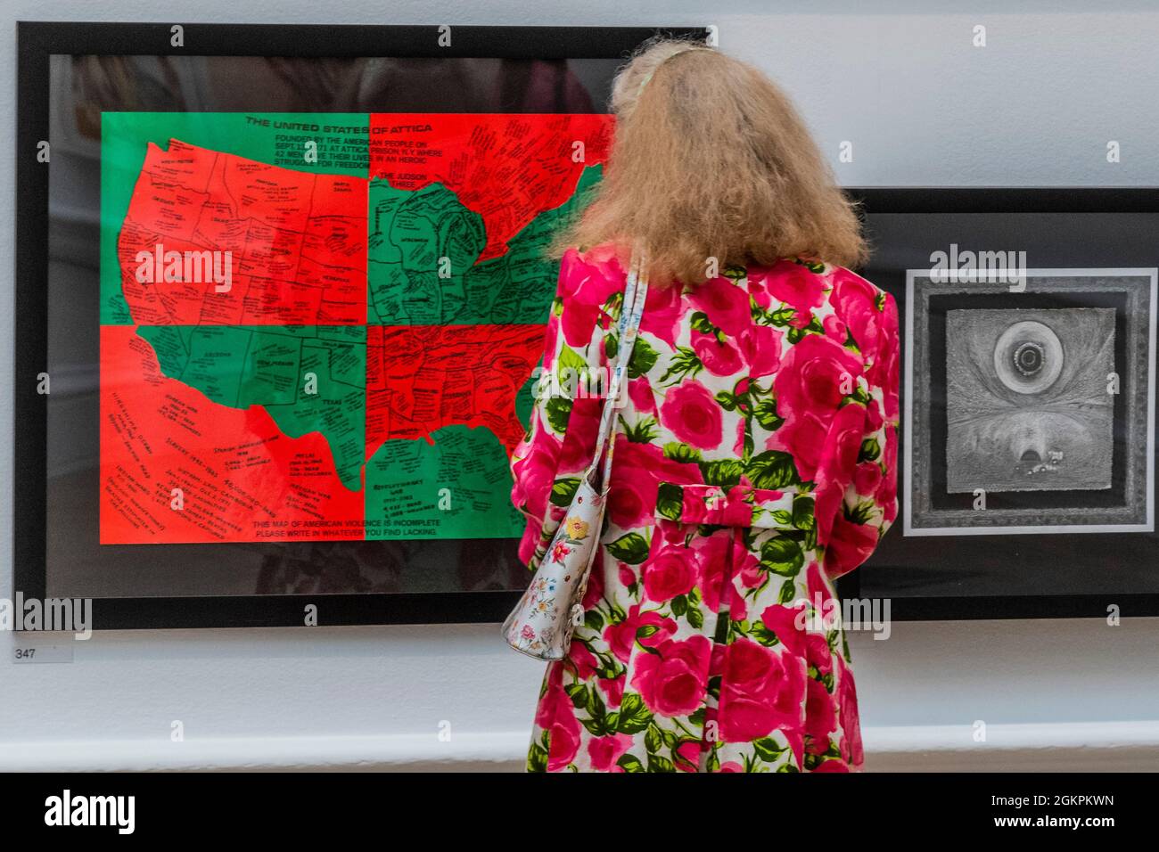 Londres, Royaume-Uni. 15 septembre 2021. L'exposition d'été 2021 de l'Académie royale (RA) coordonnée par Yinka Shonibare RA. Il explore le thème de la « magie de la récupération » pour célébrer la joie de créer l'art. Il comprend environ 1400 œuvres d'artistes émergents et établis. Crédit : Guy Bell/Alay Live News Banque D'Images