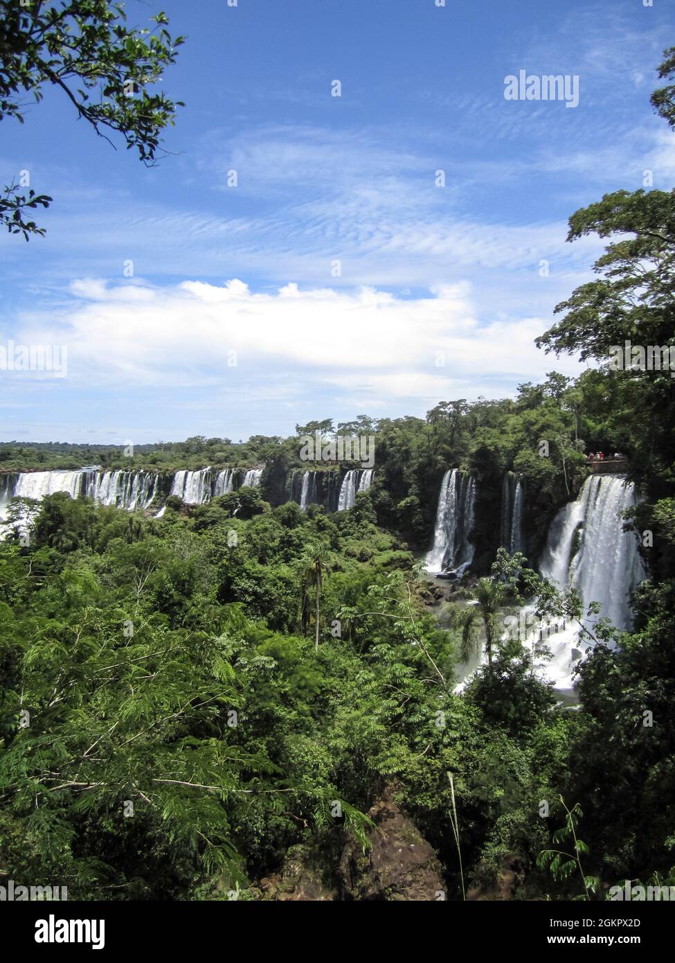 Iguassu (Iguazu Falls), l'Argentine et le Brésil, à la frontière de l'Amérique du Sud Banque D'Images