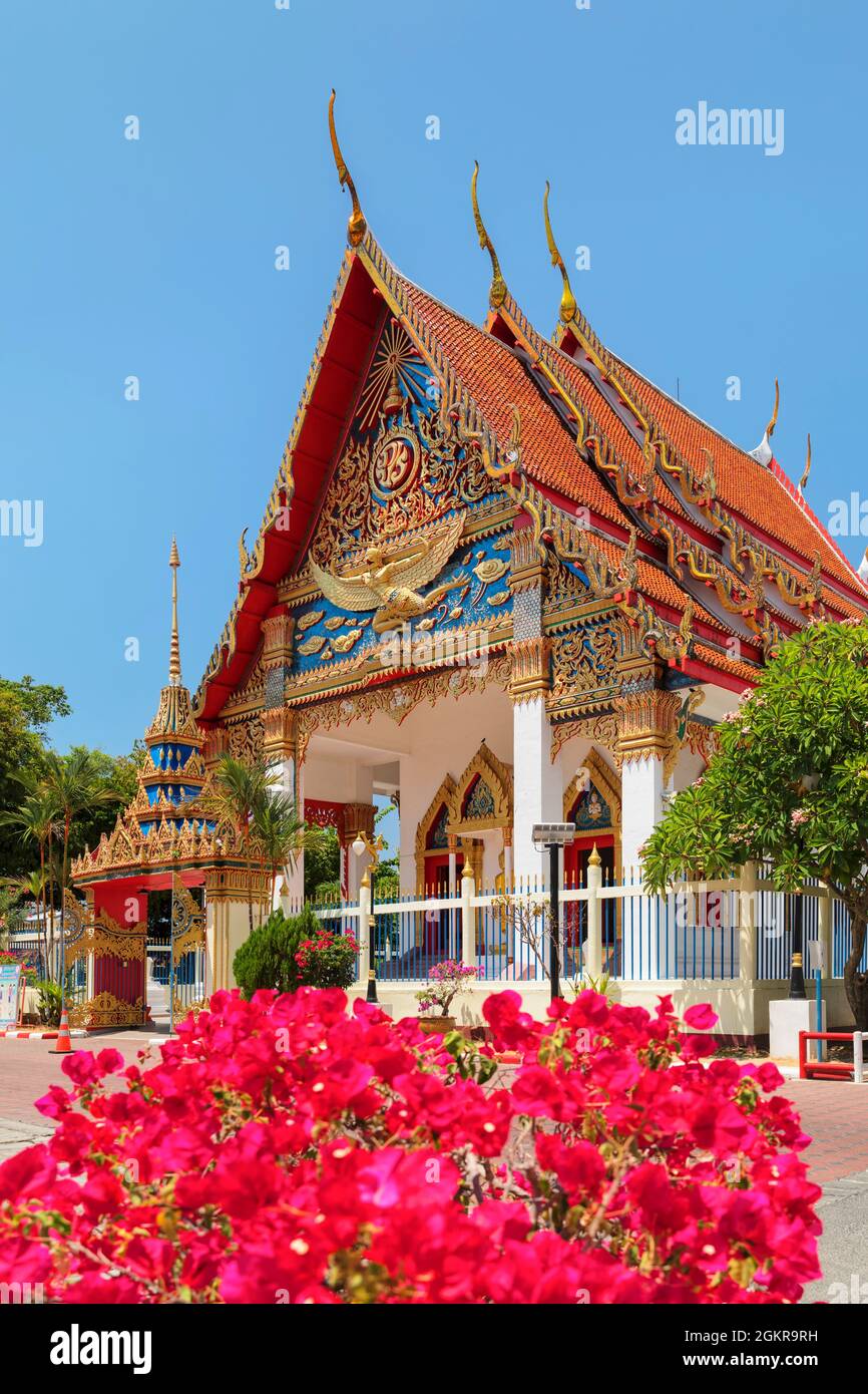 Wat Putta Mongkon, Phuket Town, Phuket, Thaïlande, Asie du Sud-est, Asie Banque D'Images