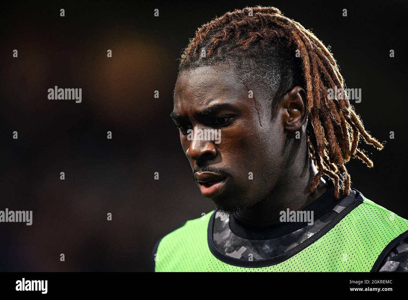 Malmö, Suède. 14 septembre 2021. Moise Kean, du Juventus FC, se présente lors du match de football de la Ligue des champions de l'UEFA entre Malmo FF et Juventus FC. Credit: Nicolò Campo/Alay Live News Banque D'Images