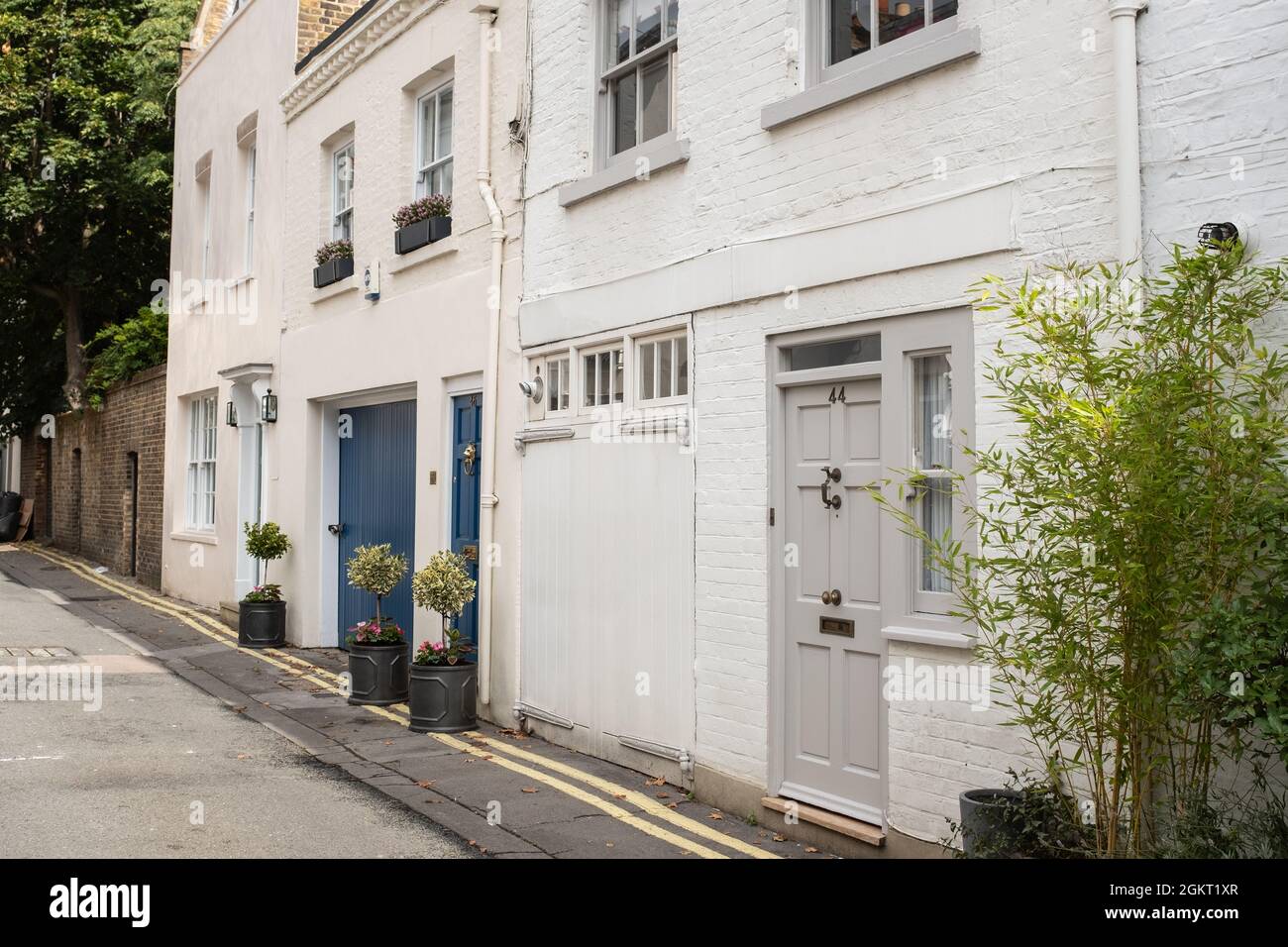 L'ancienne maison de Ghislaine Maxwell sur Kinnerton Street à Belgravia, Knightsbridge, Londres. Banque D'Images