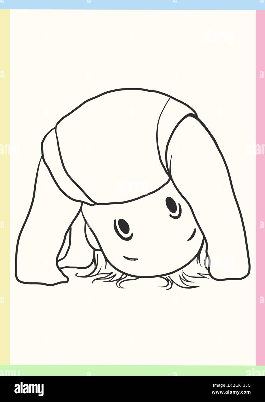 Image générée numériquement de l'icône de bébé sur fond blanc Banque D'Images