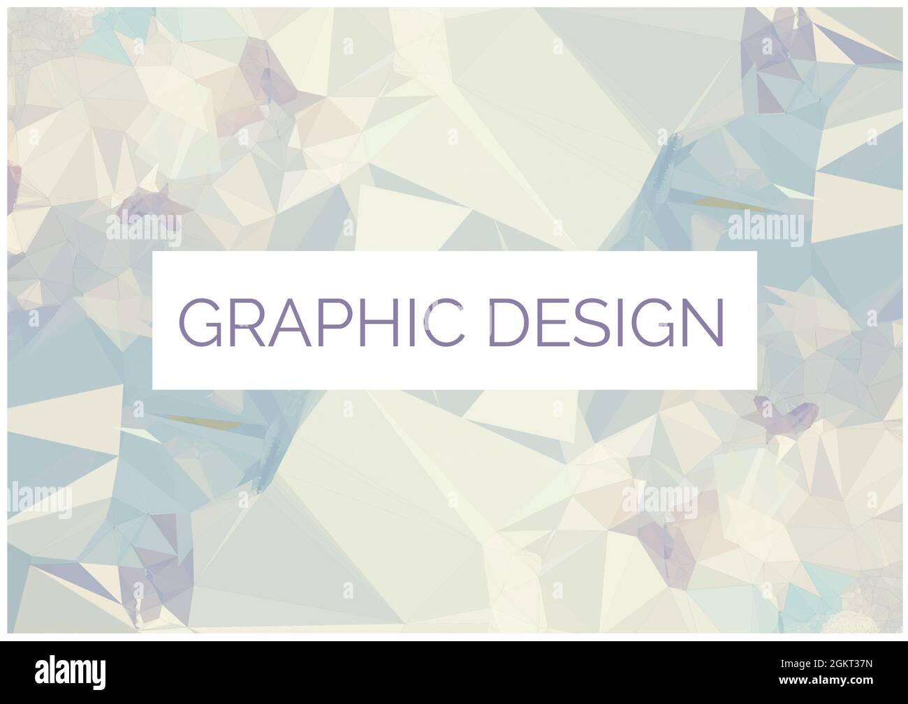 Texte de conception graphique sur texture géométrique 3d effet sur fond blanc Banque D'Images