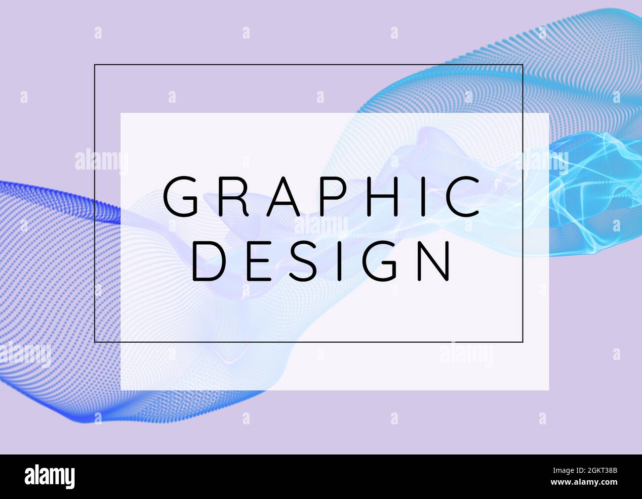 Image générée numériquement du texte de conception graphique contre une onde numérique bleue sur fond violet Banque D'Images