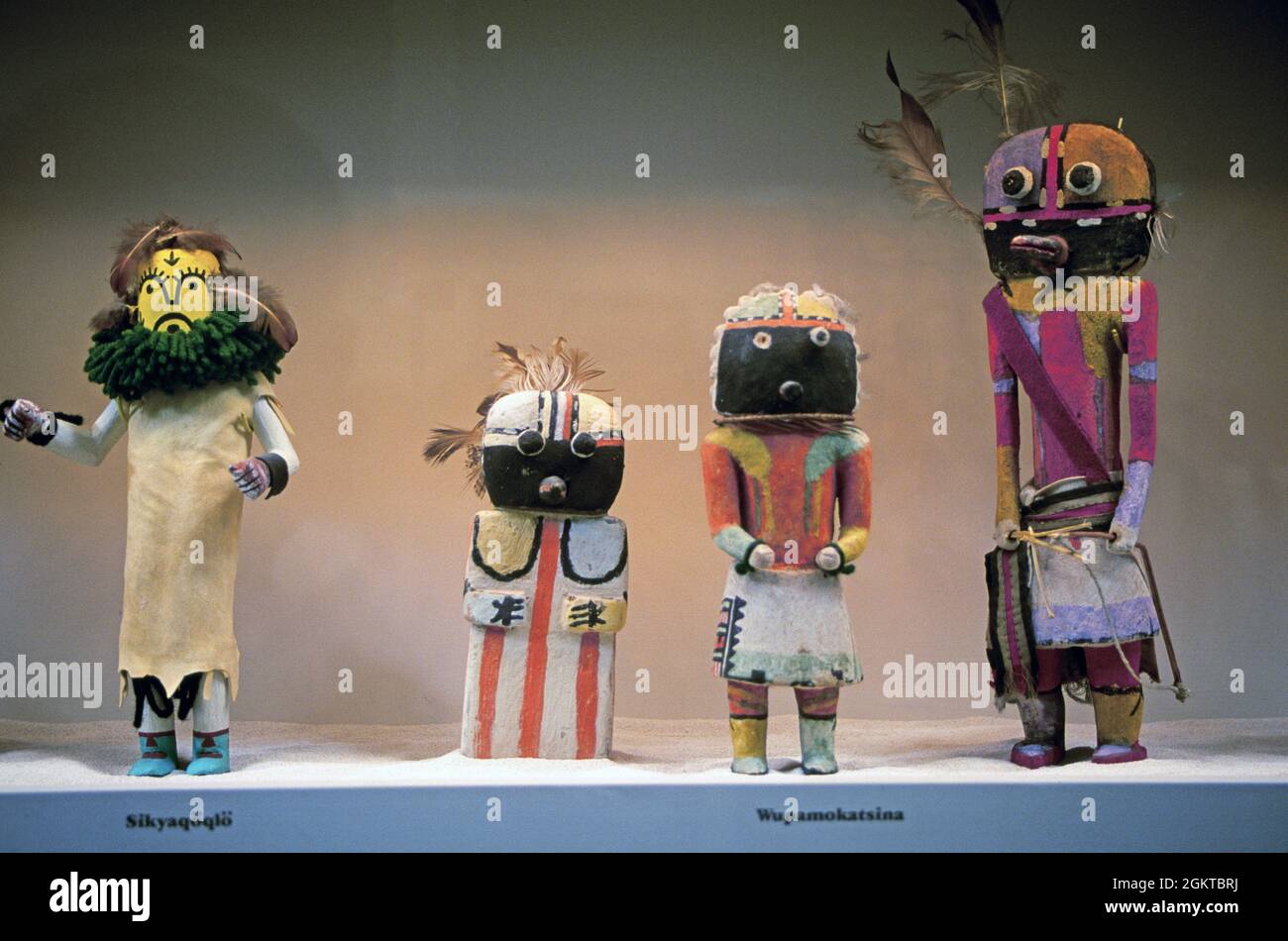 Détail de poupées Hopi Indian ou Zuni Indian Katchina vintage. Banque D'Images
