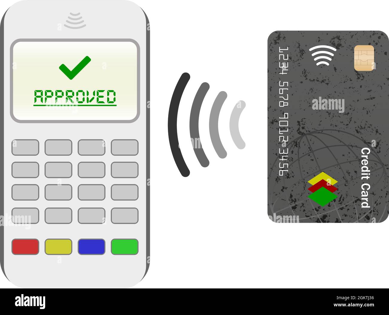 Paiement sans contact, nfc, achat par carte de crédit, paiement, touchez pour payer l'illustration vectorielle Illustration de Vecteur