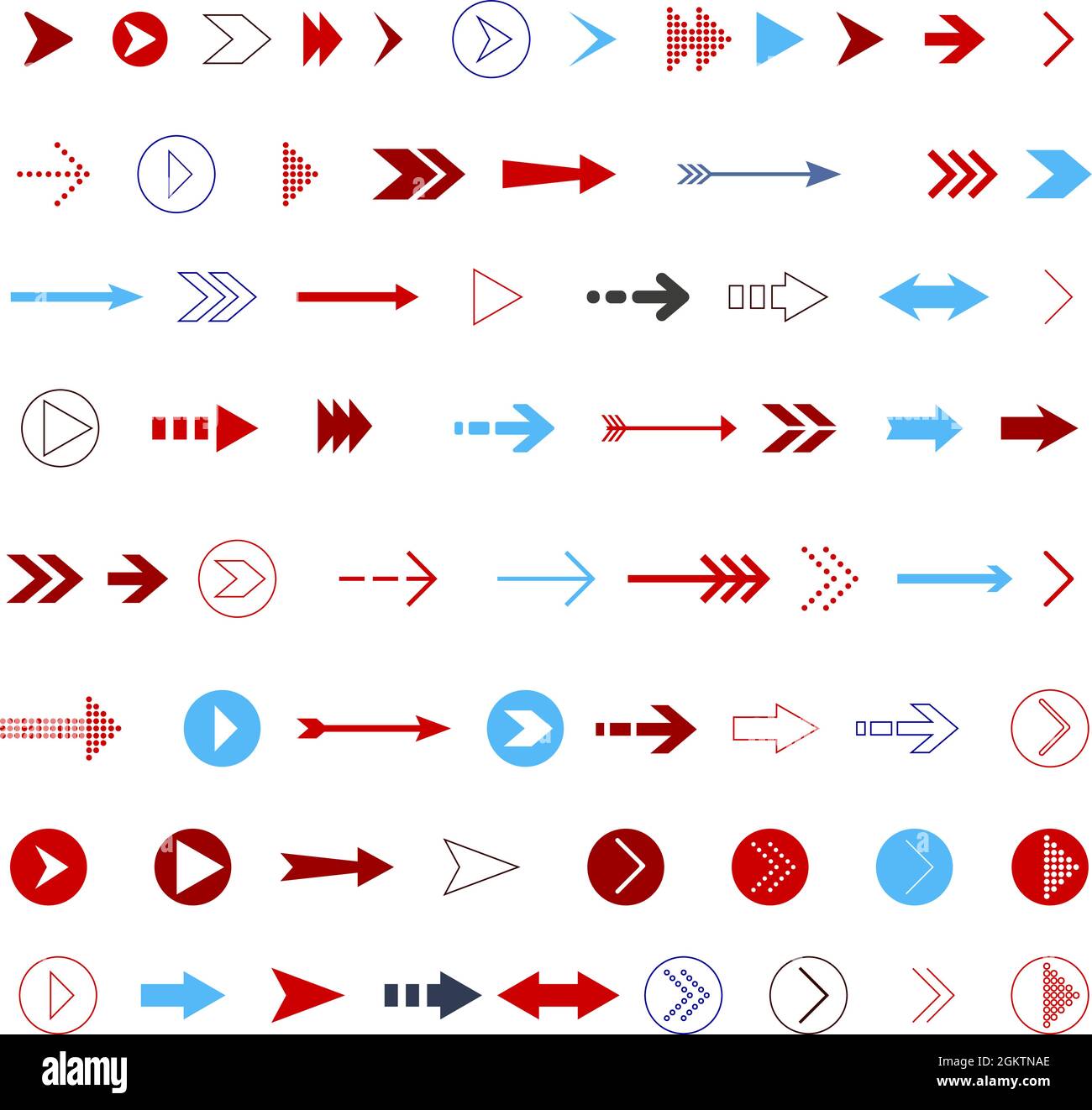 Ensembles de vecteurs de flèche, formes de flèche Illustration de Vecteur