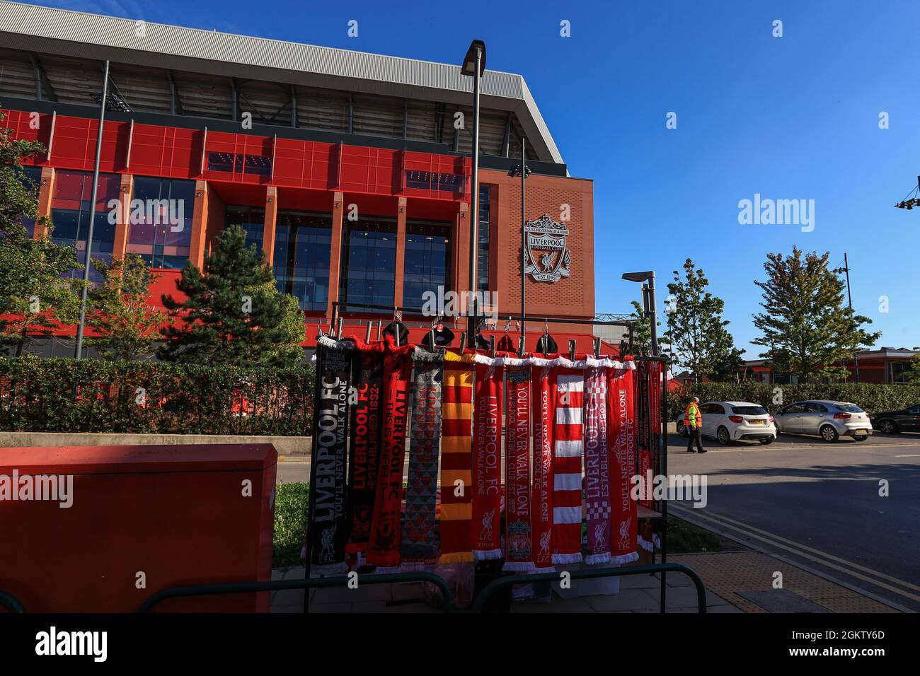 Liverpool, Royaume-Uni. 15 septembre 2021. Une vue générale d'Anfield avant cette soirée, UEFA Champions League Game, Liverpool c. AC Milan à Liverpool, Royaume-Uni, le 9/15/2021. (Photo de Mark Cosgrove/News Images/Sipa USA) crédit: SIPA USA/Alay Live News Banque D'Images