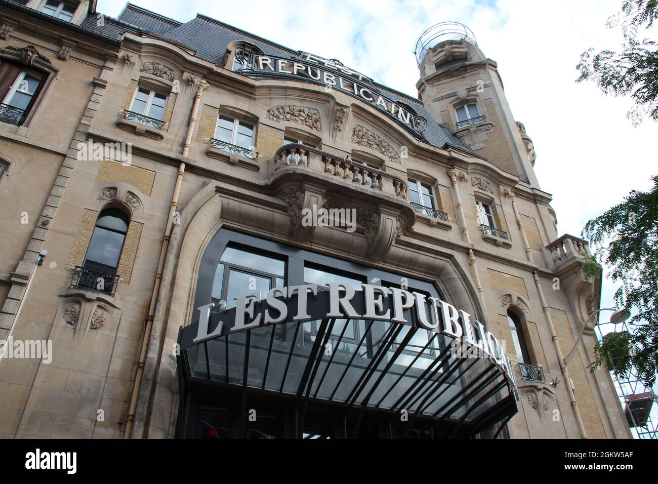 au nouveau bâtiment (ancien journal l'est républicain) à nancy en lorraine (france) Banque D'Images