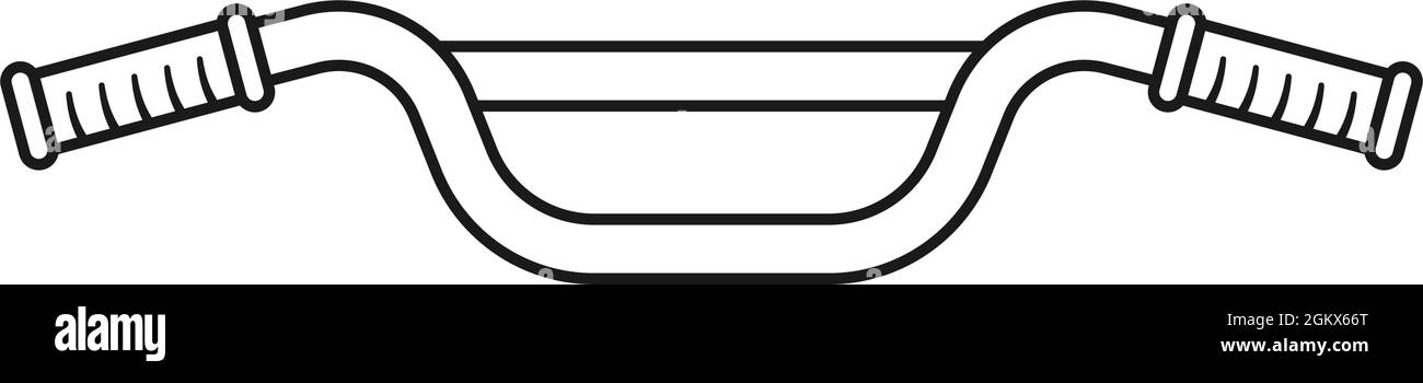 Vélo ou guidon de vélo pour le vélo concept en icône vectorielle Illustration de Vecteur