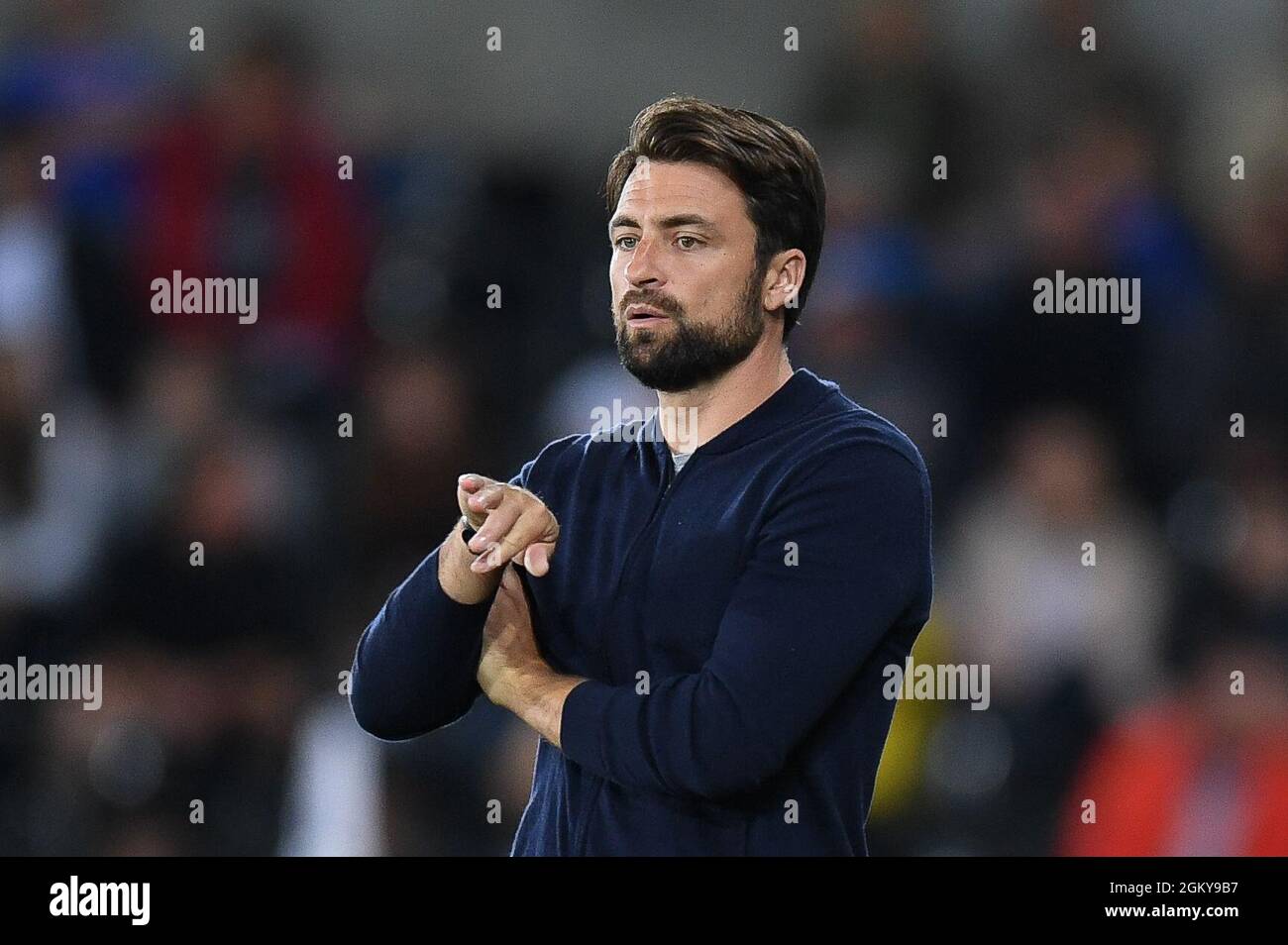 Russell Martin directeur de Swansea City pendant le match Banque D'Images