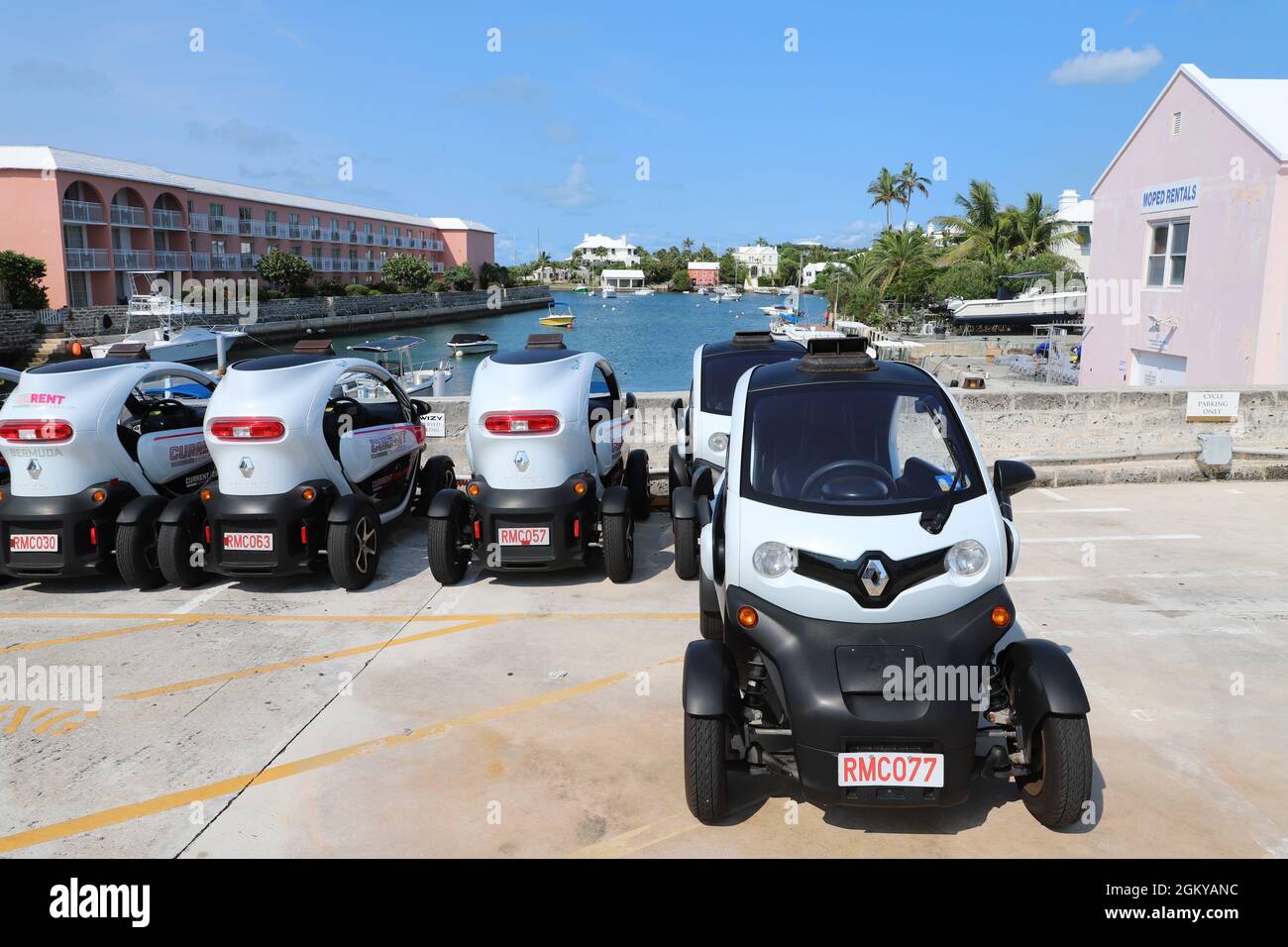 Renault Twizy aux Bermudes Banque D'Images