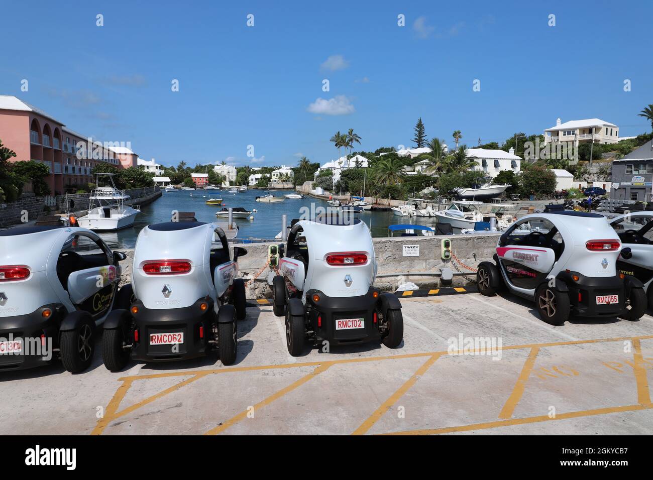 Renault Twizy aux Bermudes Banque D'Images