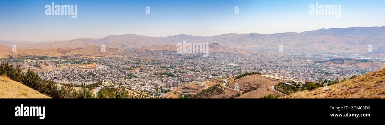 vue panoramique depuis la ville de sanandaj dans la province du Kurdistan. Iran Banque D'Images