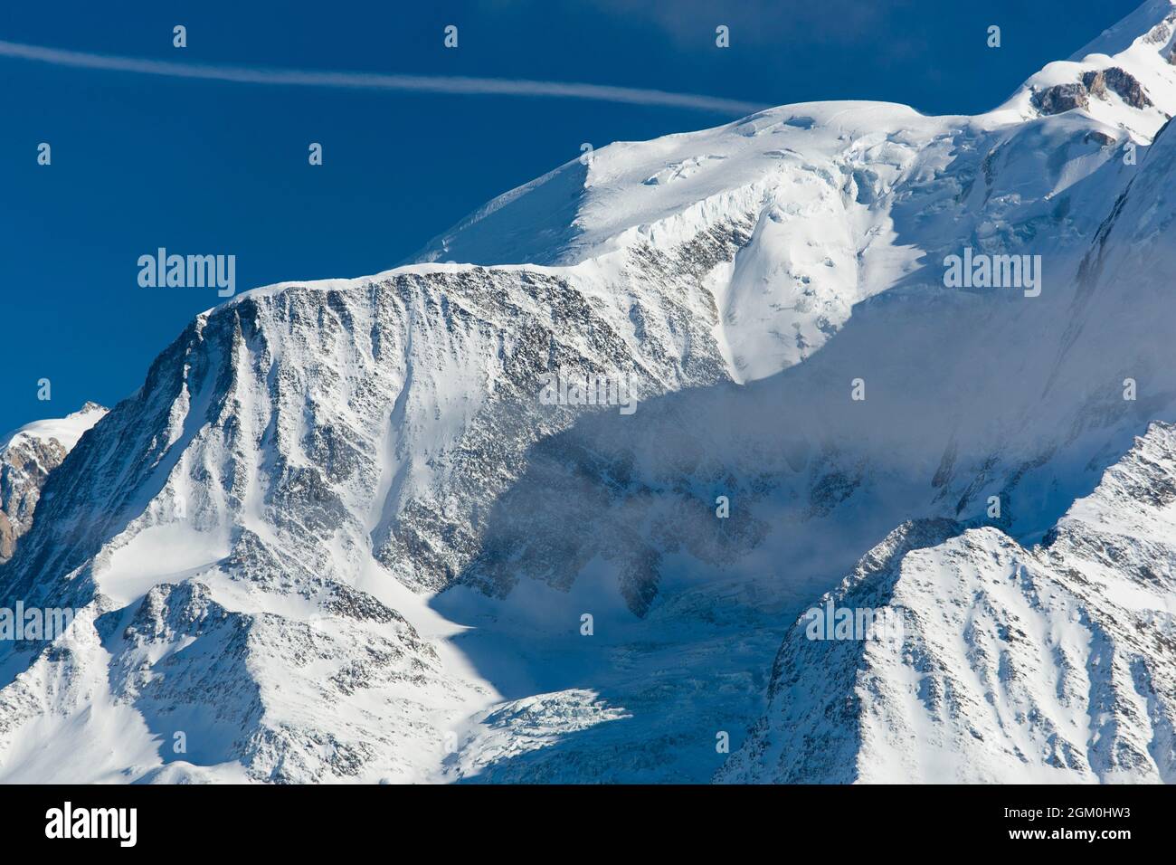 FRANCE HAUTE-SAVOIE (74) SAINT-GERVAIS-LES-BAINS, LE SOMMET DU GOUTER DEPUIS LE MONT D'ARBOIS Banque D'Images