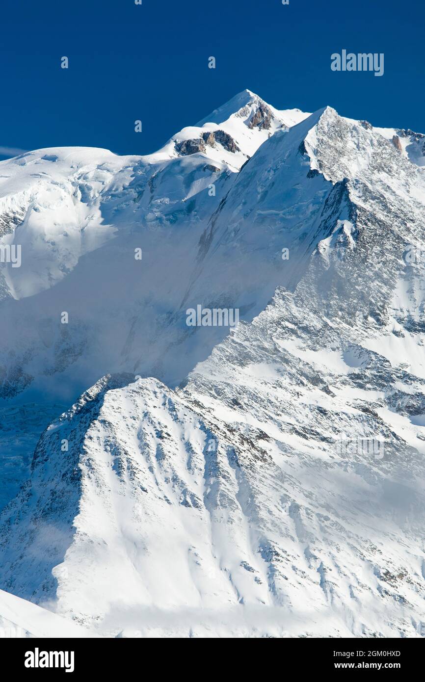 FRANCE HAUTE-SAVOIE (74) SAINT-GERVAIS-LES-BAINS, LE MONT BLANC DU MONT D'ARBOIS Banque D'Images