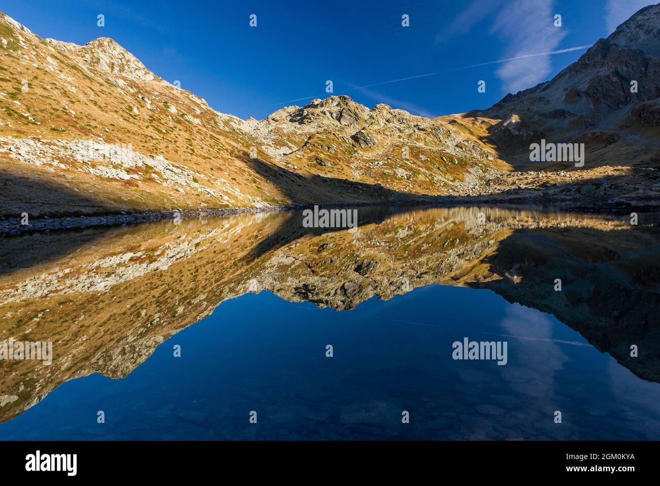 FRANCE HAUTE-SAVOIE (74) LES CONTAMINES-MONTJOIE, LAC JOMET Banque D'Images