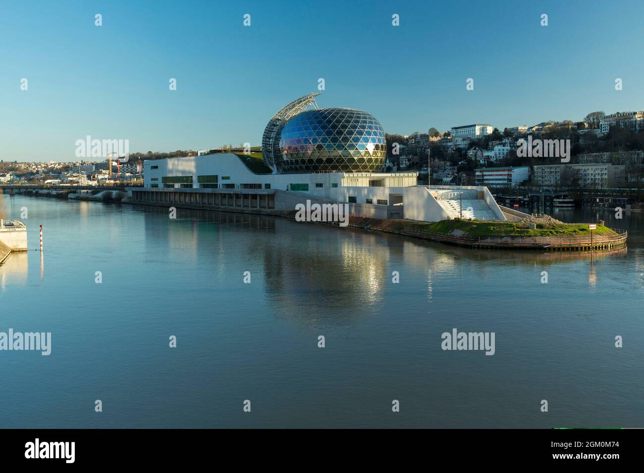 FRANCE BOULOGNE-BILLANCOURT (92) ILE SEGUIN, VILLE DE MUSIQUE, ARCHITECTES : SHIGERU BAN ET JEAN DE GASTINES Banque D'Images