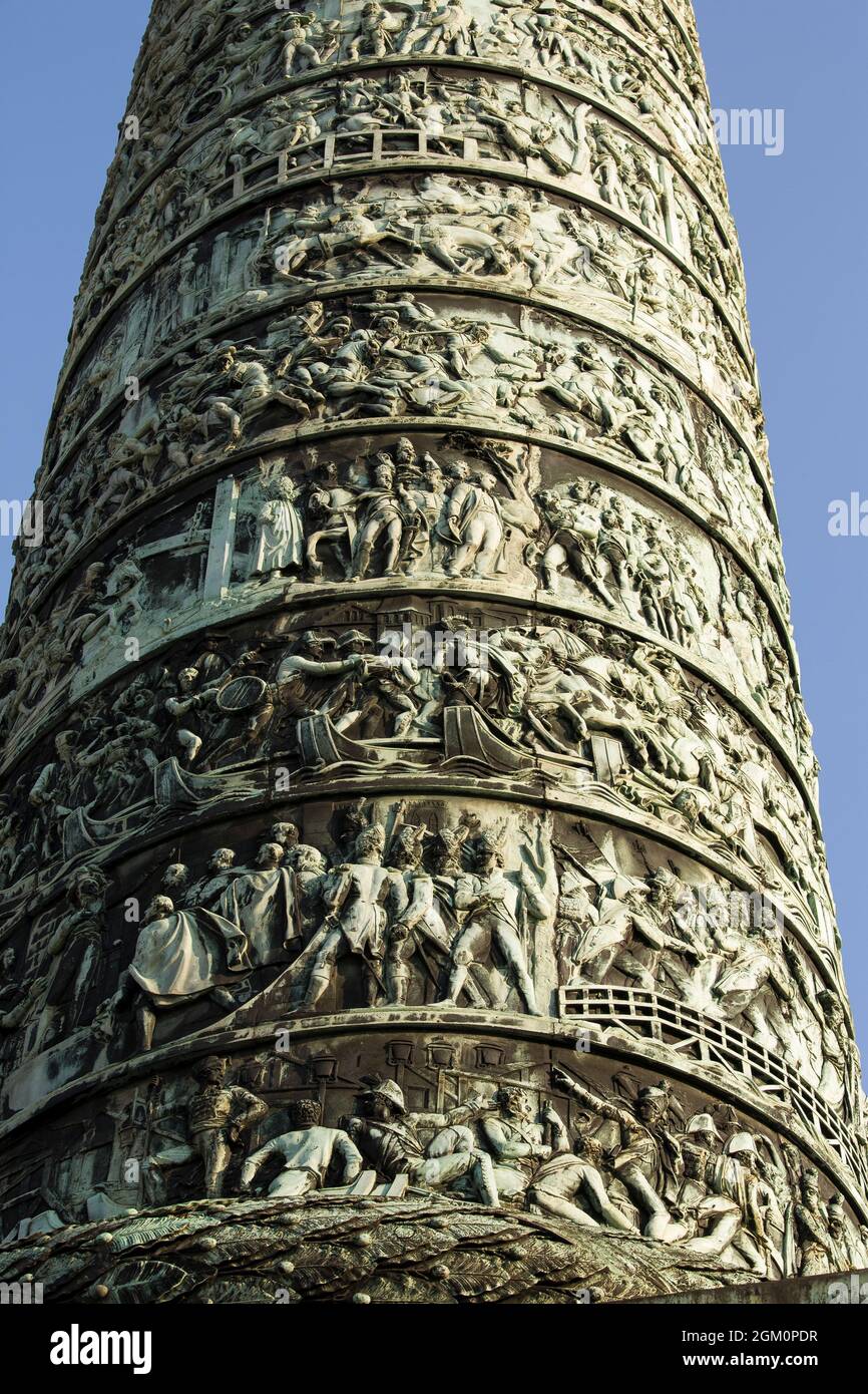 FRANCE PARIS (75) 1ER ARRONDISSEMENT, COLONNE DE LA PLACE VENDÔME Banque D'Images