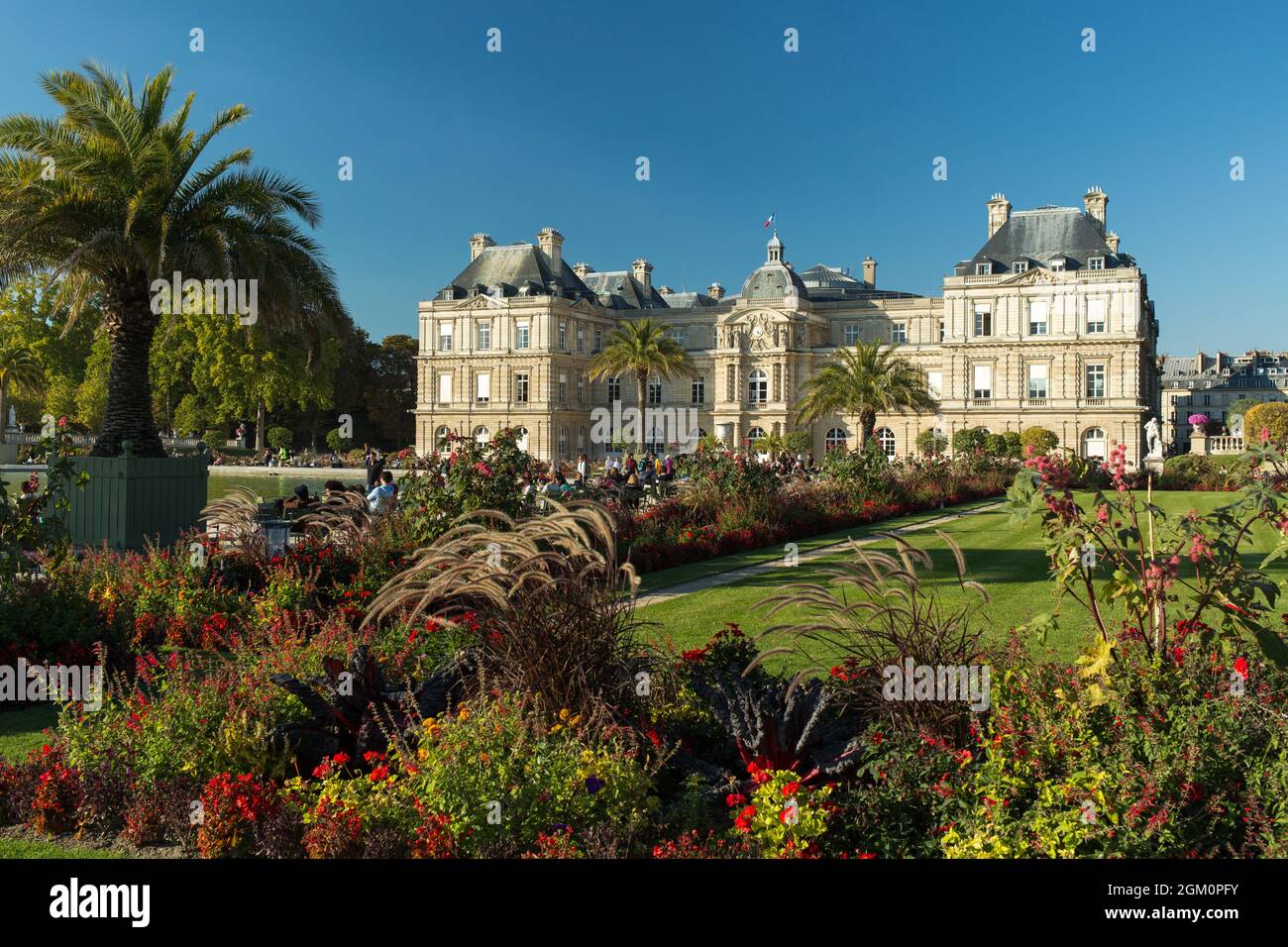FRANCE PARIS (75) 6ÈME ARRONDISSEMENT, JARDIN ET PALAIS DU LUXEMBOURG / SÉNAT Banque D'Images
