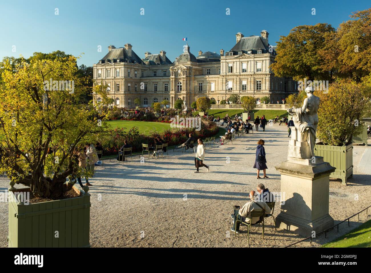 FRANCE PARIS (75) 6ÈME ARRONDISSEMENT, JARDIN ET PALAIS DU LUXEMBOURG / SÉNAT Banque D'Images