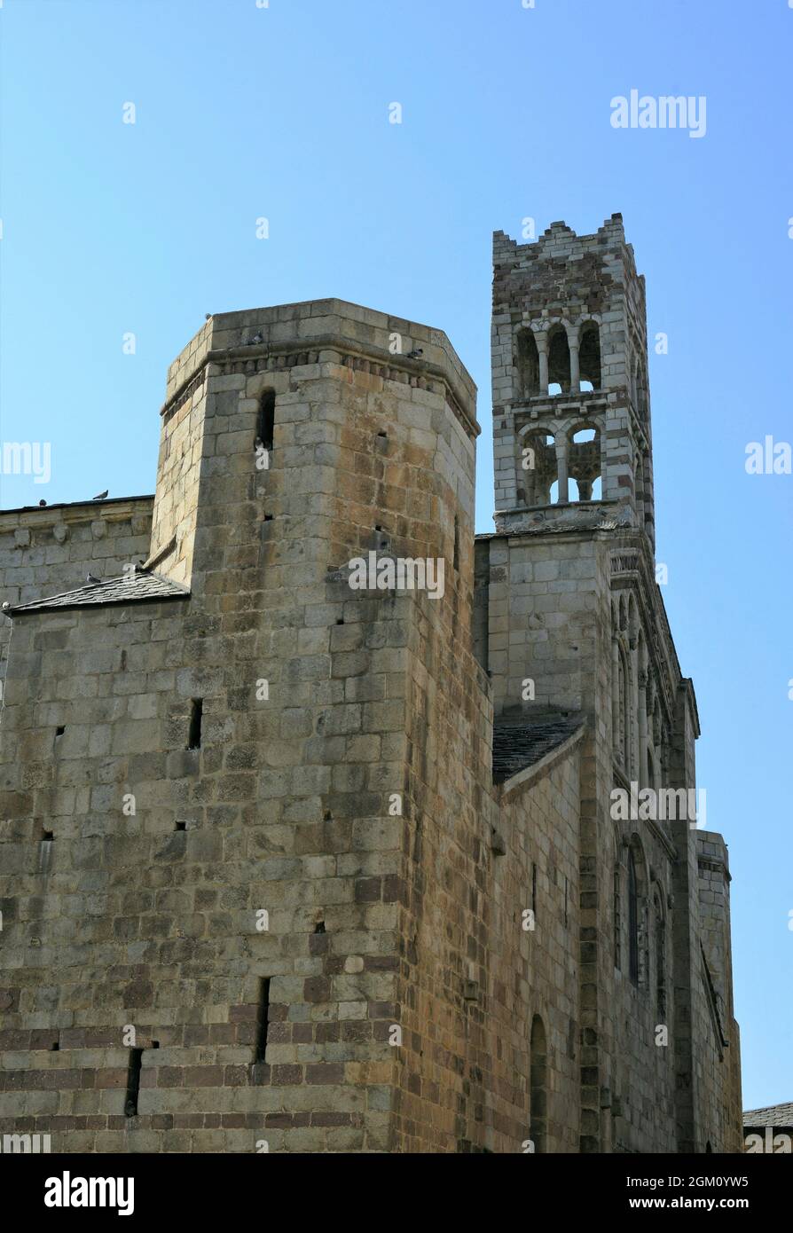 Cathédrale de Santa Maria de la Seu d'Urgell dans la province de Lerida, Catalogne, Espagne Banque D'Images