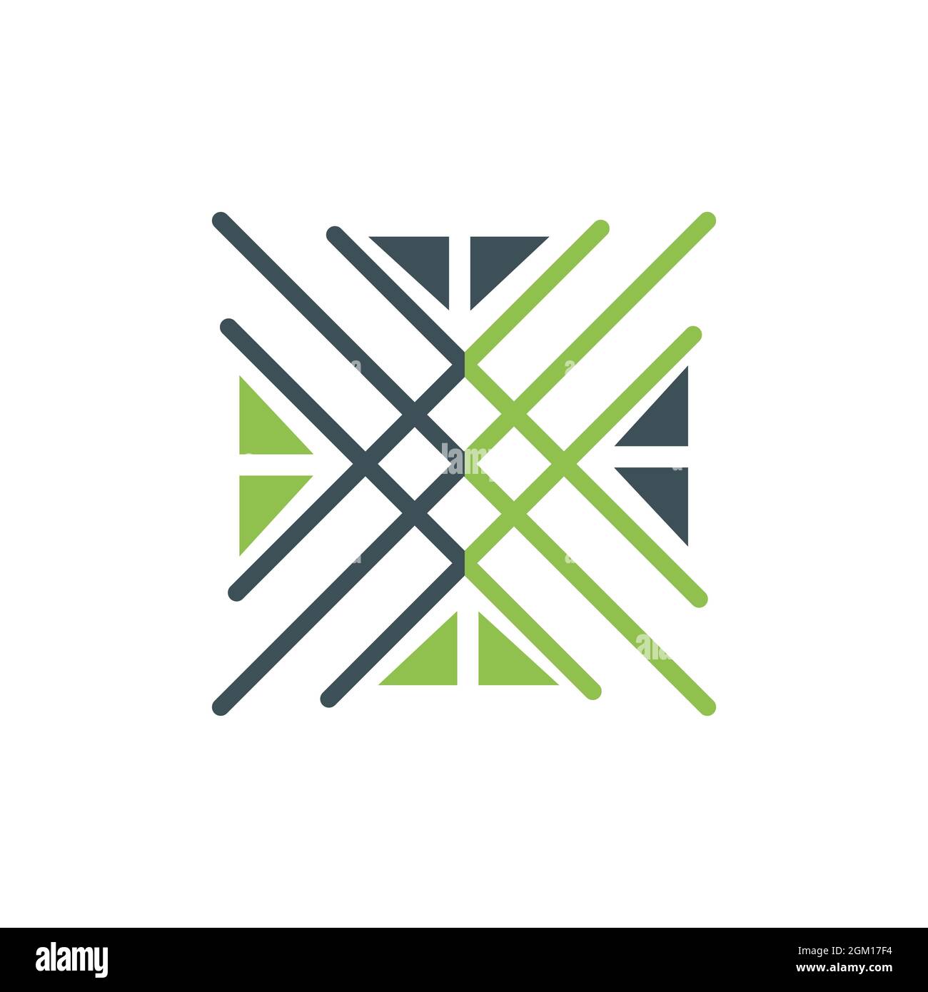 abstrait fenêtre lettre x élégant logo icône plat concept vectoriel design graphique Illustration de Vecteur