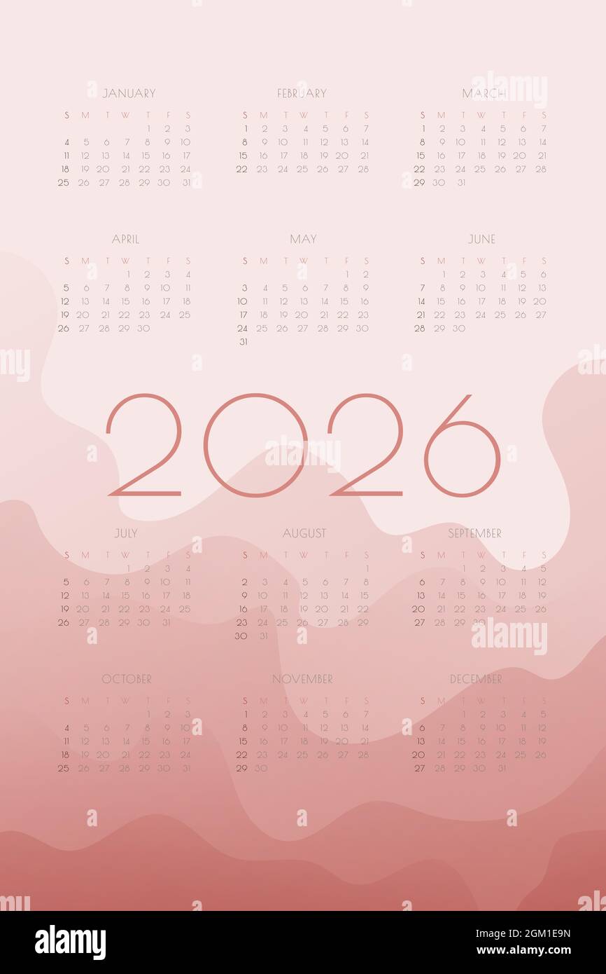 Calendrier 2026 Banque de photographies et d’images à haute résolution