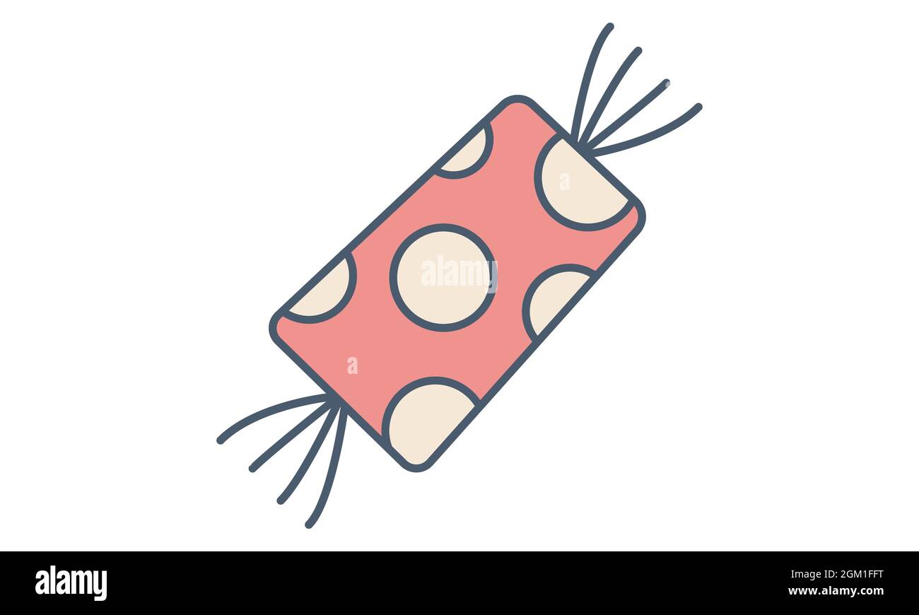 Image vectorielle de style plat d'icône de bonbon d'Halloween Illustration de Vecteur