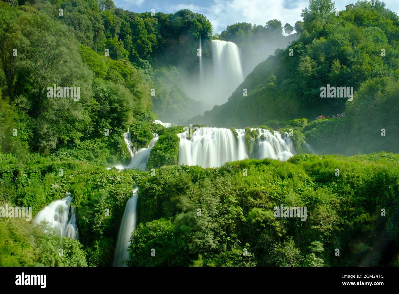 Marmore Falls Park, Terni, Ombrie, Italie Banque D'Images