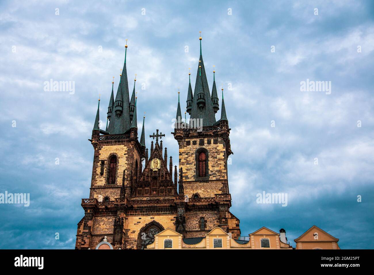 Église notre-Dame avant Týn à Prague. Banque D'Images