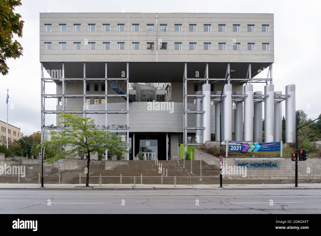 Campus de HEC Montréal à Université de Montréal, QC, Canada. Banque D'Images