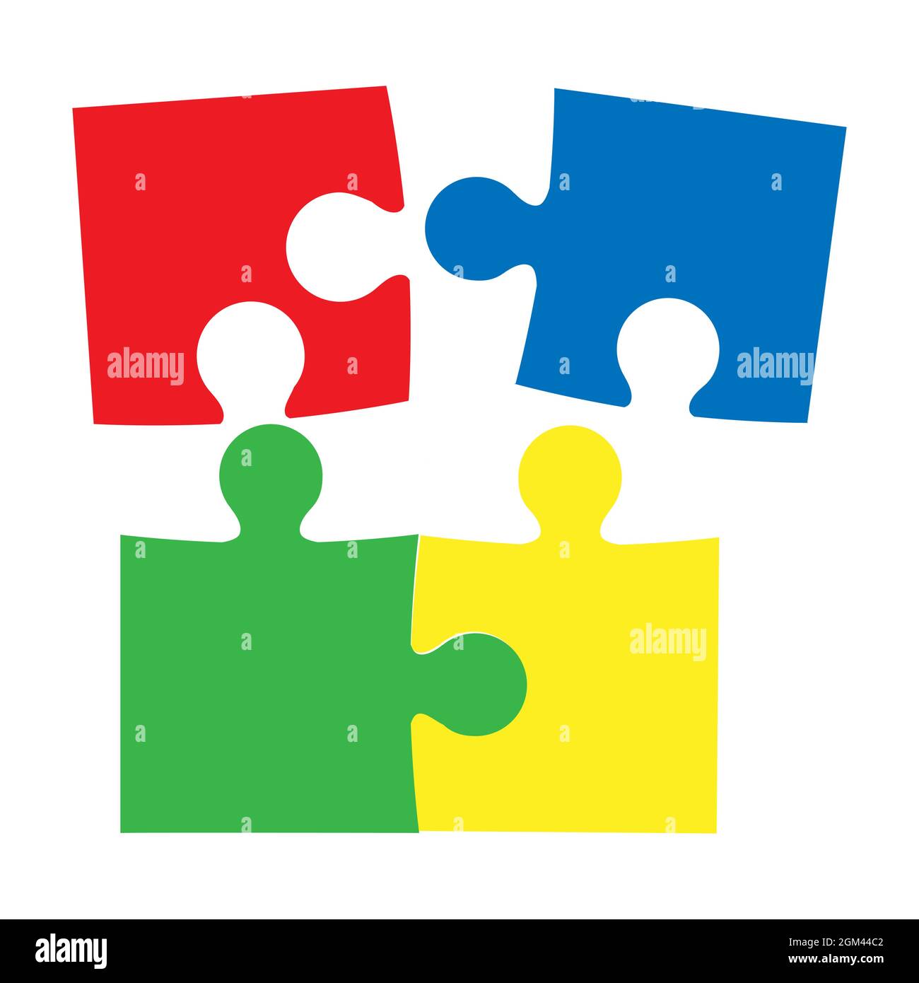 Puzzle pièce vecteur connexion idée jeu d'illustration. Symbole d'icône de pièce de puzzle. Jeu de logique de stratégie coloré pièce de puzzle. Su Illustration de Vecteur