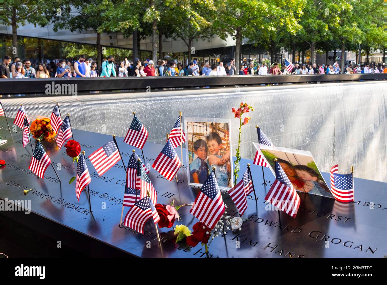 La ville de New York commémore le 20e anniversaire de 9/11 attaques de terreur Banque D'Images