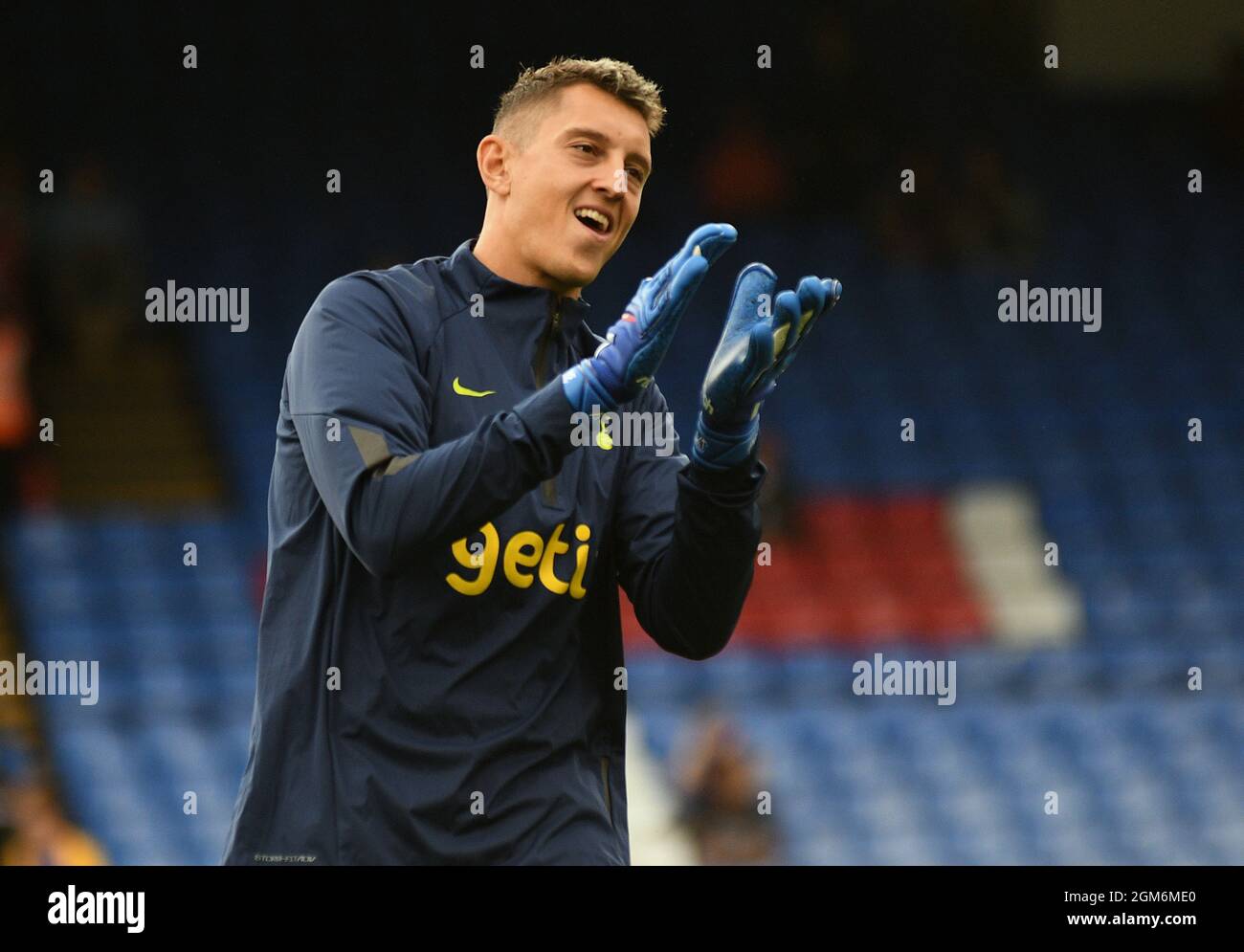 LONDRES, ANGLETERRE - 11 SEPTEMBRE 2021 : Pierluigi Gollini de Tottenham photographié avant le match de la première ligue 4 de 2021/22 entre Crystal Palace FC et Tottenham Hotspur FC à Selhurst Park. Copyright: Cosmin Iftode/Picstaff Banque D'Images