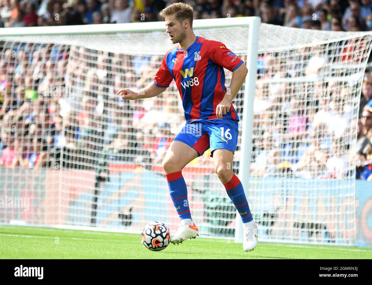 LONDRES, ANGLETERRE - 11 SEPTEMBRE 2021 : Joachim Christian Andersen de Palace photographié lors du match de la première ligue 4 de 2021/22 entre Crystal Palace FC et Tottenham Hotspur FC à Selhurst Park. Copyright: Cosmin Iftode/Picstaff Banque D'Images