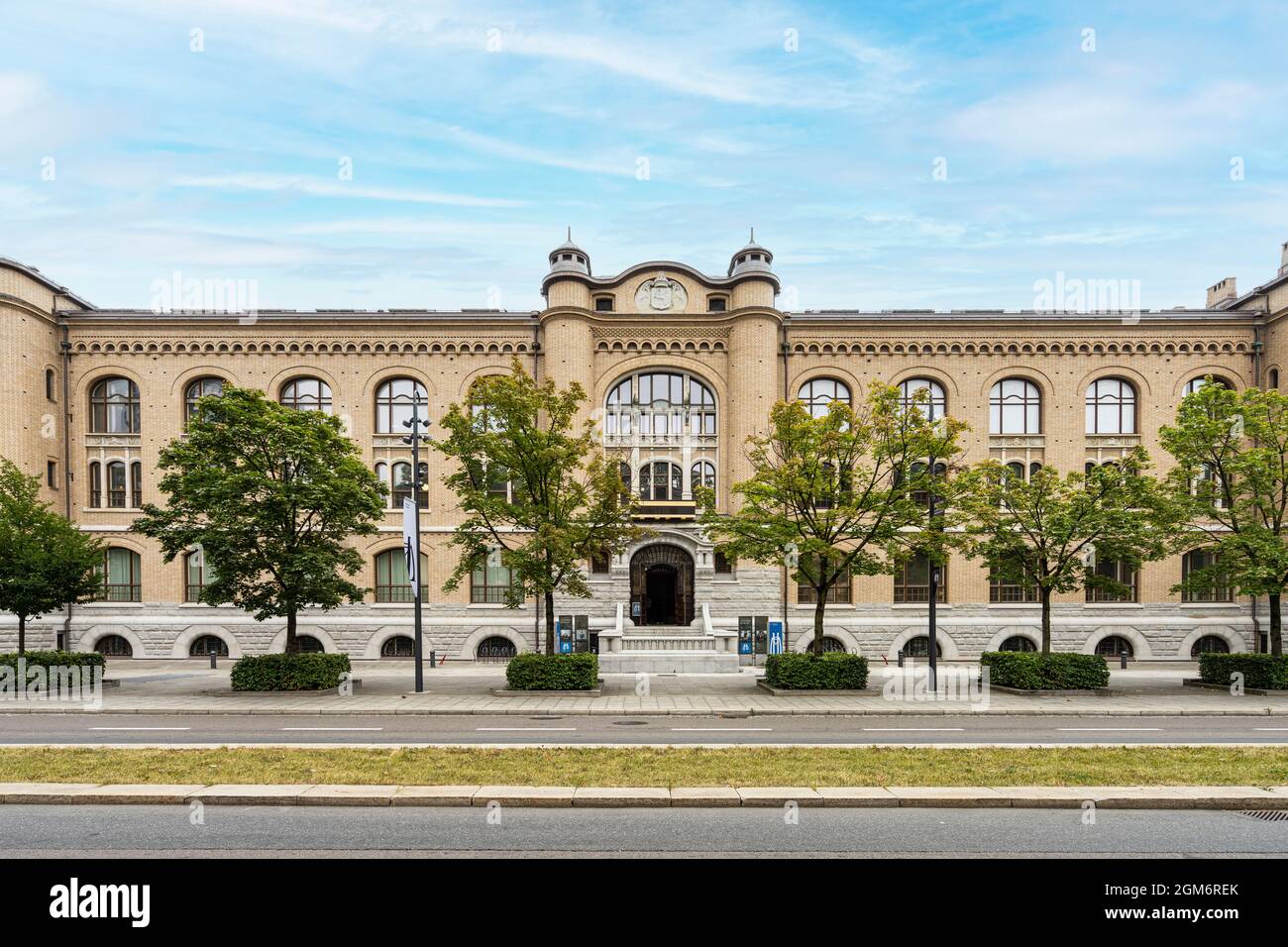 Oslo, Norvège. Septembre 2021. Vue extérieure du bâtiment du musée historique dans le centre-ville Banque D'Images