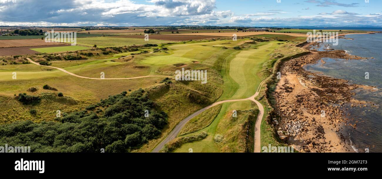 Kingsbarns Golf Links, Kingsbarns, Fife, Écosse, Royaume-Uni Banque D'Images