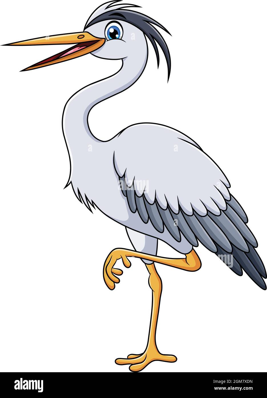Illustration vectorielle de dessin animé mignon Herons Illustration de Vecteur Illustration vectorielle de dessin animé mignon Herons Illustration de Vecteur