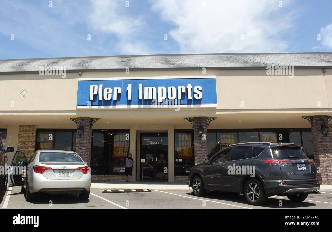 Tyler, Texas, Pier 1 Imports Store situé dans un centre commercial à Tyler, Texas Banque D'Images