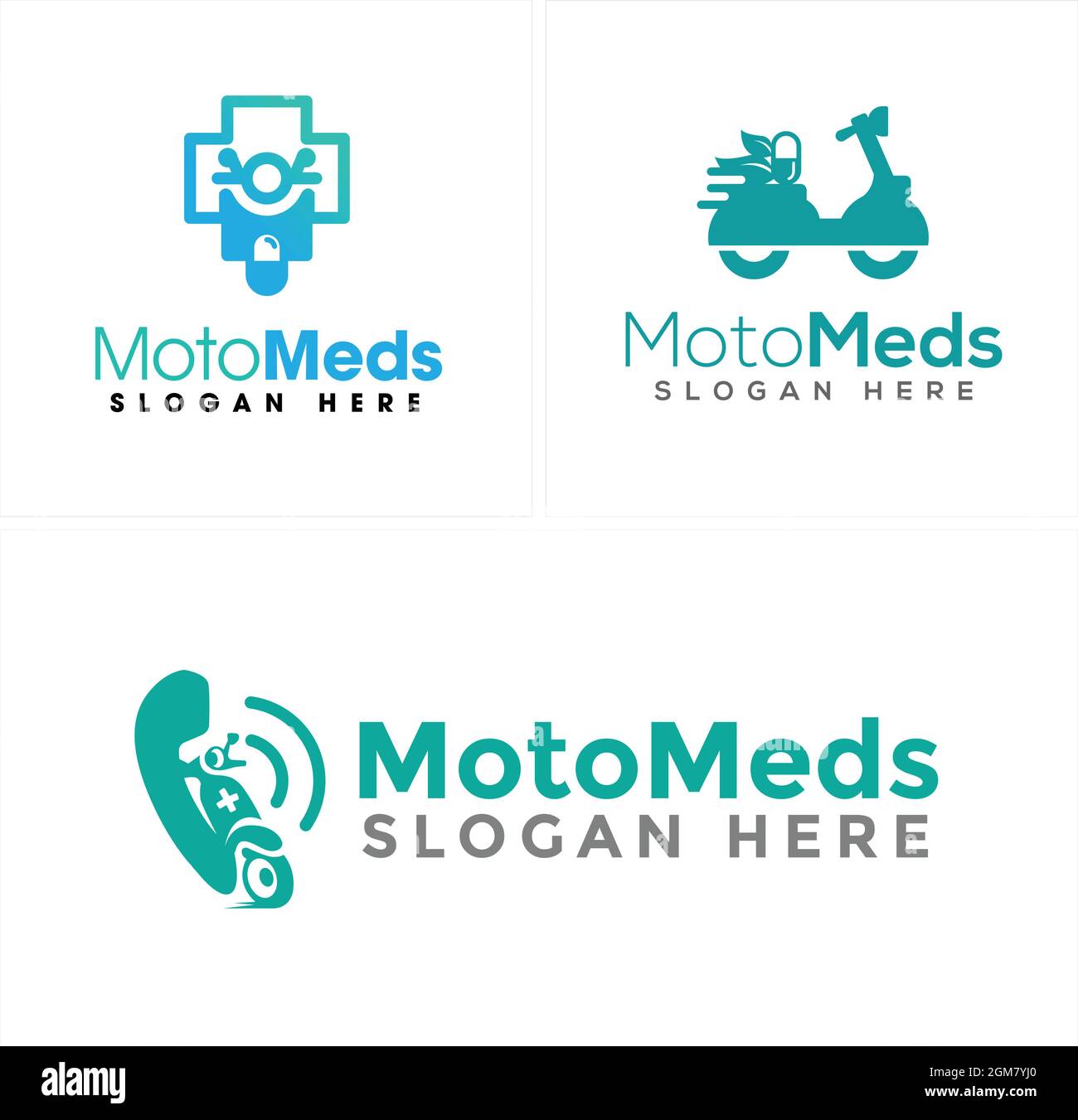 Conception du logo de prestation de médicaments de service Illustration de Vecteur