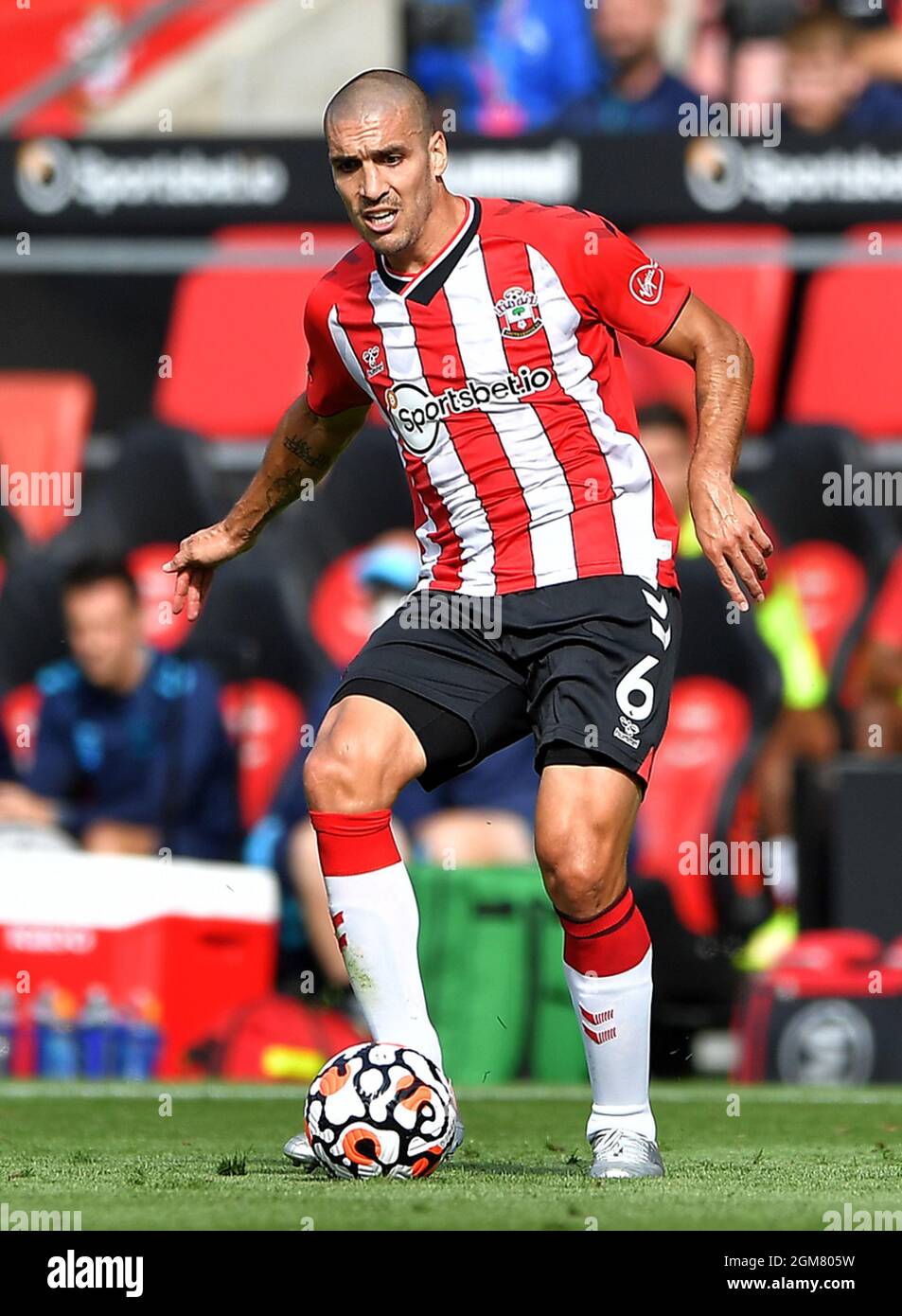 Oriol Romeu de Southampton - Southampton v West Ham United, Premier League, St Mary's Stadium, Southampton, Royaume-Uni - 11 septembre 2021 usage éditorial uniquement - des restrictions DataCo s'appliquent Banque D'Images